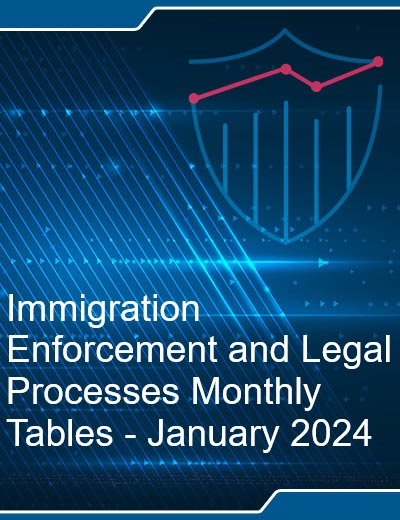 standard cover page for Immigration Enforcement and Legal Processes Monthly Tables - January 2024