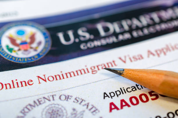 Pencil on top of Nonimmigrant Visa Application Form